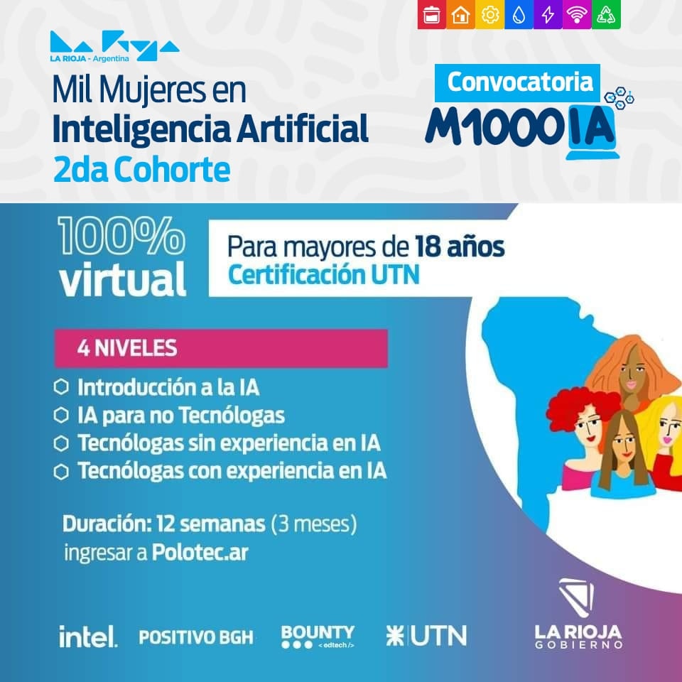 Mil Mujeres en inteligencia artificial “M1000IA”